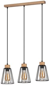 Spot-Light 1311374 - Luster na lanku ORAZIO 3xE27/60W/230V dub