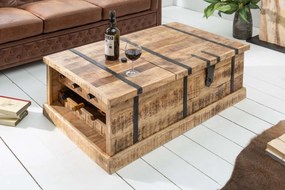 Dizajnový konferenčný stolík Winebar, 100 cm, mango