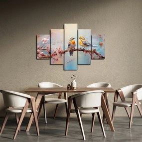 Obraz - Zamilovaní vtáčiky (150x105 cm)