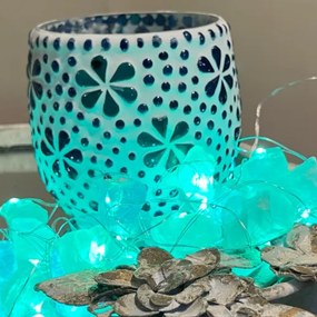 Morocco lamp mosaic LED lamp - svietnik Jade KEG KVETY NOA