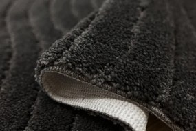 Kúpeľňový koberček Sara čierny, vlny