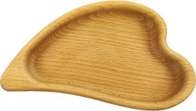 AMADEA Drevená miska v tvare listu, masívne drevo, rozmer 18x10x2 cm