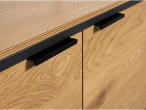 Knižnica v dekore duba v prírodnej farbe 90x190x40 cm Cesura – Unique Furniture