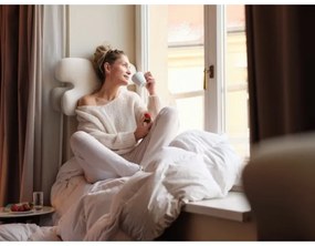 CONNECT IT CFH-6030-WH - Anatomický vankúš Virgo biely/sivý