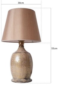 Stolná lampa RAMZES 1xE27/40W/230V hnedá