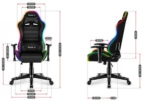 Detská herná stolička Ranger - 6.0 RGB mesh