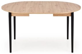 Rozkladací jedálenský stôl Pivot 102/141 cm dub artisan/čierny buk