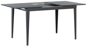 Rozkladací jedálenský stôl 120/160 x 80 cm čierny NORLEY Beliani