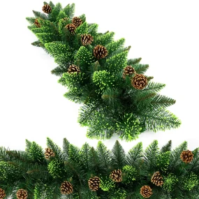 Girlanda so svetlo zelenými končekmi 100 cm