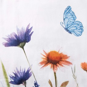 FLANELOVÉ OBLIEČKY FLANELOVE 180X200 CM, 2KS 70X80 CM KVETY