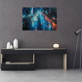 Obraz - Veľkomesto, olejomaľba (90x60 cm)