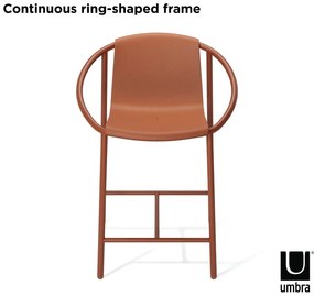 Plastová barová stolička v tehlovej farbe 90 cm Ringo – Umbra