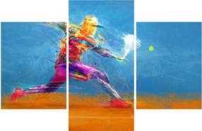 Obraz - Maľovaný tenista (90x60 cm)