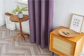 Zatemňovací záves DUNES VELVET 140x250 cm, fialový Zavesenie: Kovové krúžky