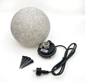 Vonkajšie dekoratívne svietidlo LUMISTONE 1xE27/15W/230V IP65, priemer 25 cm