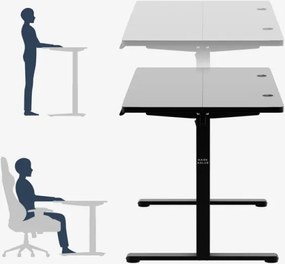 Elektrický výškovo nastaviteľný stôl Mark Adler Leader 7.3 čierny