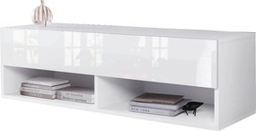 XXXLutz NÍZKA KOMODA, biela s vysokým leskom, 100/30/31 cm P & B - Online Only drobný nábytok - 002778001501