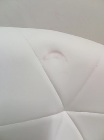 AKCIA Biela kancelárska stolička AVOLA z eko kože II. akosť