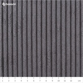Tmavosivá čalúnená dvojlôžková posteľ bez roštu 140x200 cm Mattis Cord – Meise Möbel