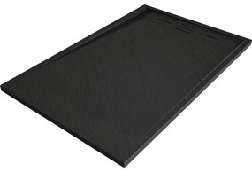 Mexen Amon, SMC obdĺžniková sprchová vanička 120 x 70 cm, čierna, 4F707012