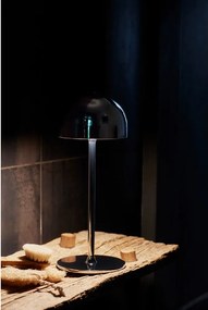 Tmavosivá LED stolová lampa na diaľkové ovládanie s kovovým tienidlom (výška 30 cm) Tim – Sirius