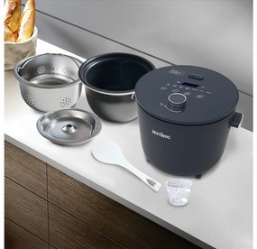 MEGAKOMBO Kuchyňský robot BestBerg BBR-2000BK + 15dílná sada nádobí BBN-1015A + Nízkosacharidový rýžovar BBRC-100 + Pákový espresso kávovar s napěňovačem BBCF-2032