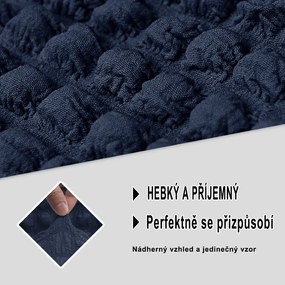 Bielastický poťah na kreslo BestBerg / námornícka