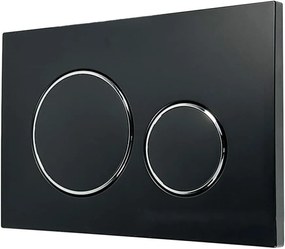 Geberit Sigma20, ovládacie tlačidlo Sigma20, čierna matná/chróm lesklý, 115.882.14.1