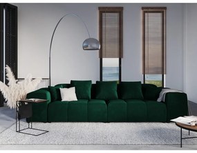 Zelený zamatový vankúš k modulárnej pohovke Rome Velvet - Cosmopolitan Design