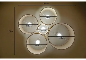 Duolla - Stropné svietidlo ROLLER PENTO 5xE27/60W/230V béžová