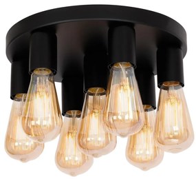 Bodové svietidlo FILO 7xE27/60W/230V čierna