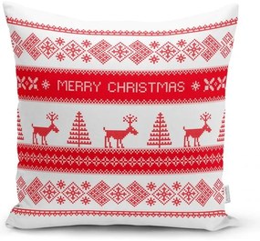 Súprava 4 vianočných obliečok na vankúš a behúň na stôl Minimalist Cushion Covers Joy