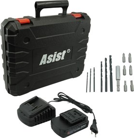 ASIST AKU GANG AE2V20A-201P-BMC Akumulátorová vŕtačka s príklepom 20 V, 2,0 Ah START SET