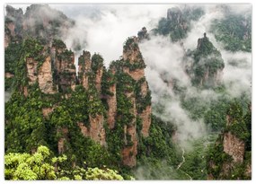 Sklenený obraz - National Park Zhangjiajie, Čína (70x50 cm)