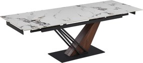 Vintino - Jedálenský rozkaldací stôl SANNY 180–240 cm biely/orech