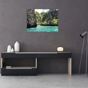Obraz horskej rieky (70x50 cm)