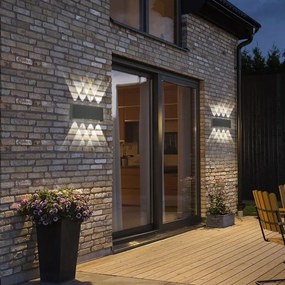 Brilagi - LED vonkajšie nástenné svietidlo FLAREBOX LED/8W/230V antracit IP65