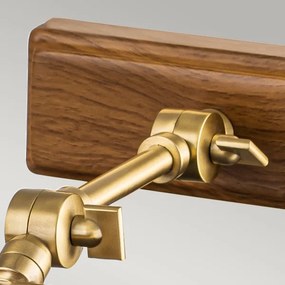 Elstead WINCHFIELD-PLM-AB-OAK - Obrazové svietidlo WINCHFIELD 2xE14/40W/230V dub