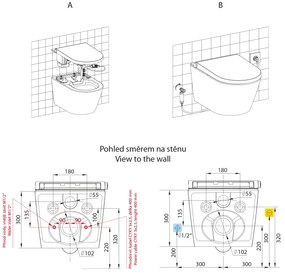 Sapho Sapho, VEEN CLEAN závesné WC s integrovaným elektronickým bidetom, VE421