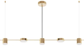 Toolight - LED závesné svietidlo APP929-5CP, zlatá, OSW-07008