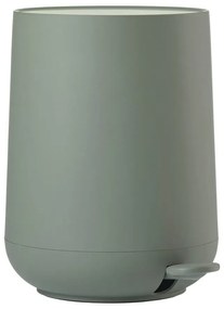Tmavozelený pedálový plastový odpadkový kôš 5 l Nova – Zone