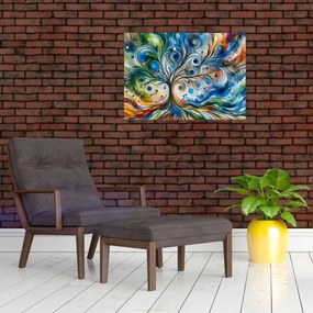 Obraz – Farebný energetický strom (70x50 cm)