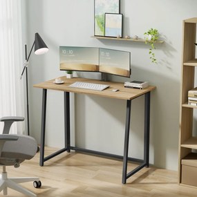 Set do pracovne ZARIMO stôl 80x40 cm dub sonoma + kreslo AVOLA VELVET čierne