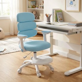 Detská rastúca stolička Neoseat KIDDY THREE — látka, prateľný poťah, modrá