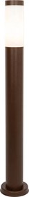 Stožiar vonkajšieho svietidla hrdzavohnedý s opálom 80 cm IP44 - Rox