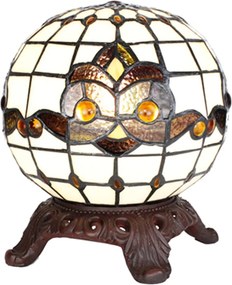 Stolová lampa Tiffany v tvare gule Gulia - Ø 20*25 cm E14/max 1*25W