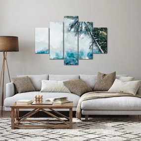 Obraz palmy nad morom (150x105 cm)