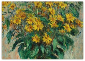 Obraz - Claude Monet, Jerusalem Artichoke Flowers, reprodukcia (70x50 cm)