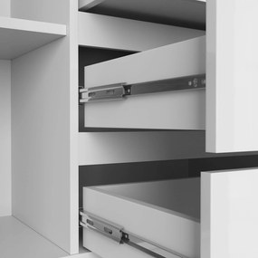 Komoda Tove K 160,4 cm biela lesklá