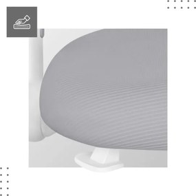 Detská otočná stolička Mark Adler Junior 5.0 Grey